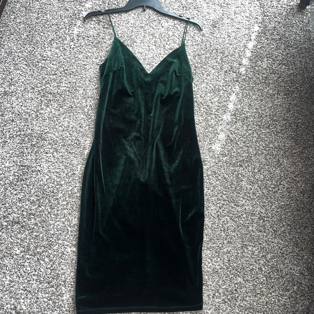 Emerald Green Midi Dress